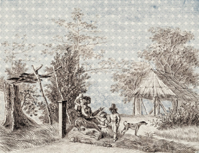 papier peint "moment de repos"
